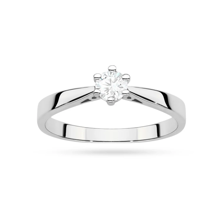Klasyczny pierścionek zaręczynowy diament laboratoryjny 0,30ct białe złoto Lab Diamonds W0229.B3.LDW.07 marko