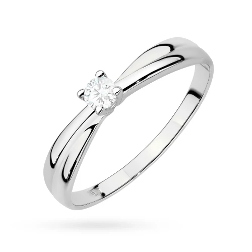 Klasyczny pierścionek zaręczynowy diament laboratoryjny 0,10ct białe złoto Lab Diamonds W0230.B3.LDW.02 marko