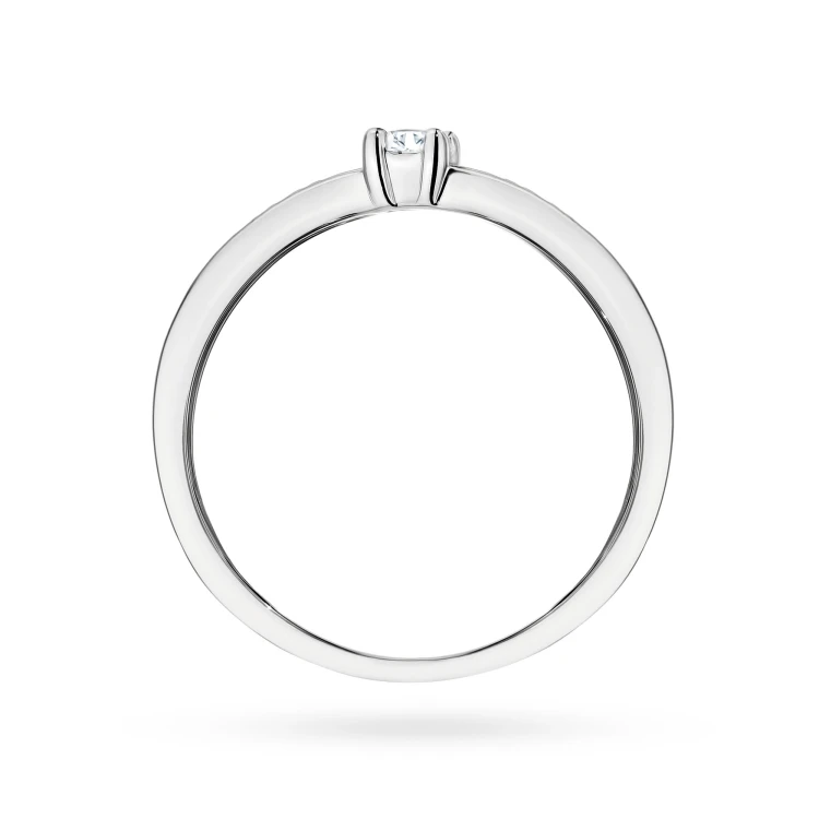 Pierścionek wielokamieniowy diamenty laboratoryjne białe złoto Lab Diamonds W0288.B3.LDW.01 marko