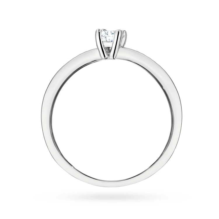 Pierścionek wielokamieniowy diamenty laboratoryjne białe złoto Lab Diamonds W0288.B3.LDW.02 marko