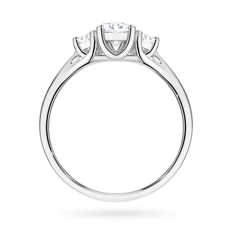Pierścionek z trzema kamieniami diamenty laboratoryjne białe złoto Lab Diamonds W0344.B3.LDW.01 marko