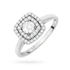 Okazały pierścionek z diamentami laboratoryjnymi kwadratowy białe złoto Lab Diamonds W0345.B3.LDW.01 marko