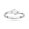 Pierścionek z trzema kamieniami diamenty laboratoryjne białe złoto Lab Diamonds W0346.B3.LDW.02 marko