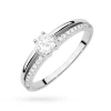 Pierścionek z białego złota podwójna obrączka diamenty laboratoryjne Lab Diamonds W0355.B3.LDW.01 marko