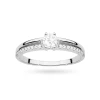 Pierścionek z białego złota podwójna obrączka diamenty laboratoryjne Lab Diamonds W0355.B3.LDW.01 marko
