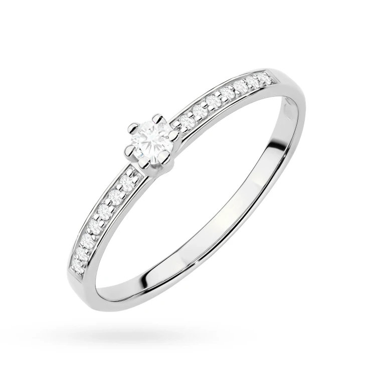 Pierścionek wielokamieniowy diamenty laboratoryjne białe złoto Lab Diamonds W0459.B3.LDW.01 marko