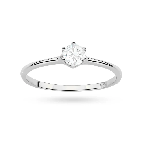 Białe złoto pierścionek z pojedynczym brylantem diamentem laboratoryjnym 0,25ct Lab Diamonds W0499.B3.LDW.03 marko