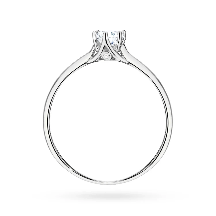 Białe złoto pierścionek z pojedynczym brylantem diamentem laboratoryjnym 0,25ct Lab Diamonds W0499.B3.LDW.03 marko