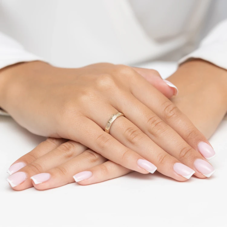 Złoty różaniec na palec obrączka 585 D338-585 marko