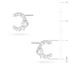 Srebrne kolczyki księżyc diamentowana gwiazdka Soledo K1783-925-BS marko