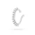 Srebrny kolczyk tragus nakładka na chrząstkę fake piercing cyrkonie K1204-925-BS marko