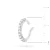 Srebrny kolczyk tragus nakładka na chrząstkę fake piercing cyrkonie K1204-925-BS marko