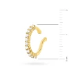 Srebrny pozłacany kolczyk tragus nakładka na chrząstkę fake piercing cyrkonie K1204-925-BZ marko
