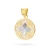 Złota zawieszka diamentowany kwiatek z masą perłową Virino Z374-585-B marko