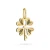 Złota zawieszka diamentowana koniczynka Virino Z-GW-348-585 marko