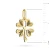 Złota zawieszka diamentowana koniczynka Virino Z-GW-348-585 marko