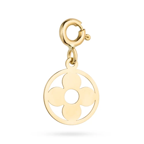 Złota zawieszka kwiatek w kole Charms Z-GW-353-585 marko