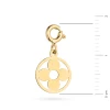 Złota zawieszka kwiatek w kole Charms Z-GW-353-585 marko