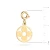 Złota zawieszka kwiatek w kole Charms Z-GW-353-585 marko