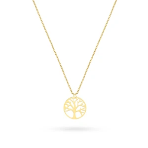 Złoty naszyjnik ażurowe drzewko szczęścia Virino