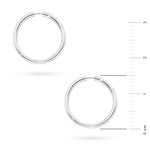 Srebrne kolczyki kółka kreolki 14mm Jeso K1665-925-S marko K1665-925-S marko