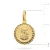 Złoty medalik Matka Boska Częstochowska w zdobionej oprawie
