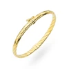 Złota bransoletka bangle sztywna zdobiona Sego B-GW-523-585 marko