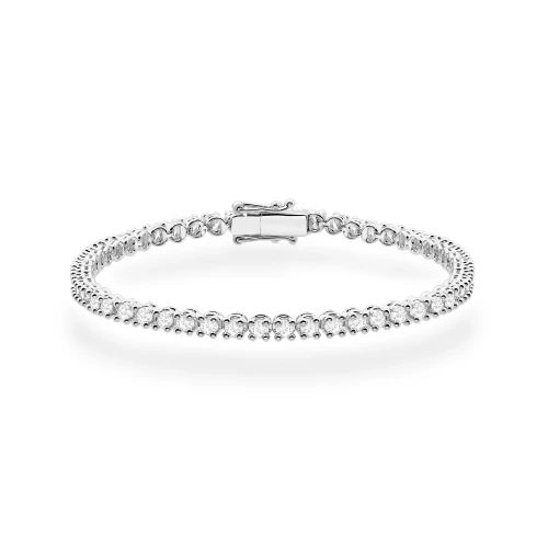 Bransoletka tenisowa z białego złota z diamentami laboratoryjnymi Lab Diamonds B0028.B3.LDW.01 marko