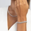 Bransoletka tenisowa z białego złota trzy rzędy diamentów laboratoryjnych Lab Diamonds B0035.B3.LDW.01 marko