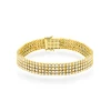 Bransoletka tenisowa z żółtego złota cztery rzędy diamentów laboratoryjnych Lab Diamonds B0036.Z3.LDW.01 marko