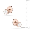 Klasyczne kolczyki sztyft z diamentami laboratoryjnymi 2 x 0,10ct różowe złoto Lab Diamonds K0032.R3.LDW.03 marko