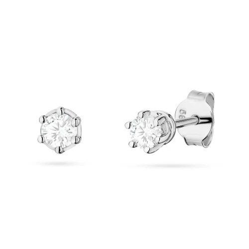 Klasyczne kolczyki sztyft z diamentami laboratoryjnymi 2 x 0,15ct białe złoto Lab Diamonds K0068.B3.LDW.01 marko