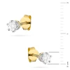 Klasyczne kolczyki sztyft z diamentami laboratoryjnymi 2 x 0,15ct żółte złoto Lab Diamonds K0068.Z3.LDW.01 marko