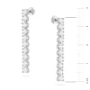 Klasyczne kolczyki sztyft z diamentami laboratoryjnymi białe złoto Lab Diamonds K0330.B3.LDW.01 marko