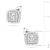 Klasyczne kolczyki kwadraty sztyft z diamentami laboratoryjnymi białe złoto Lab Diamonds K0506.B3.LDW.01 marko