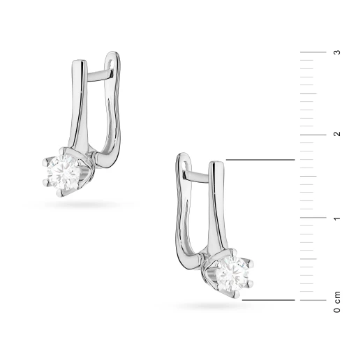 Klasyczne kolczyki z diamentami laboratoryjnymi 2 x 0,30ct białe złoto Lab Diamonds K0520.B3.LDW.01 marko