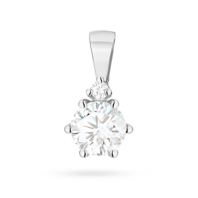 Klasyczna zawieszka z białego złota z diamentem laboratoryjnym 0,50ct Lab Diamonds Z0076.B3.LDW.01 marko