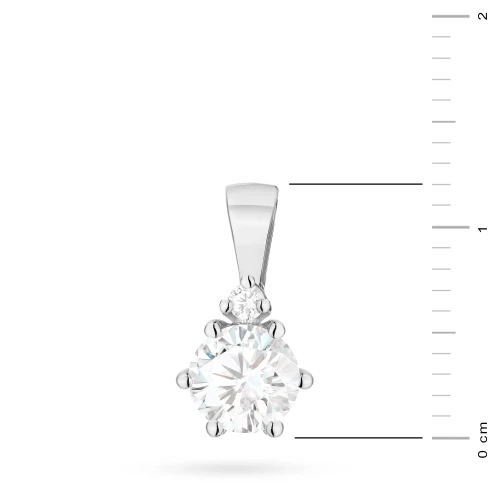 Klasyczna zawieszka z białego złota z diamentem laboratoryjnym 0,50ct Lab Diamonds Z0076.B3.LDW.01 marko