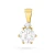 Złota klasyczna zawieszka z diamentem laboratoryjnym 0,50ct Lab Diamonds Z0076.Z3.LDW.01 marko
