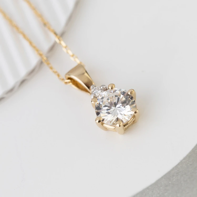 Złota klasyczna zawieszka z diamentem laboratoryjnym 0,50ct Lab Diamonds Z0076.Z3.LDW.01 marko