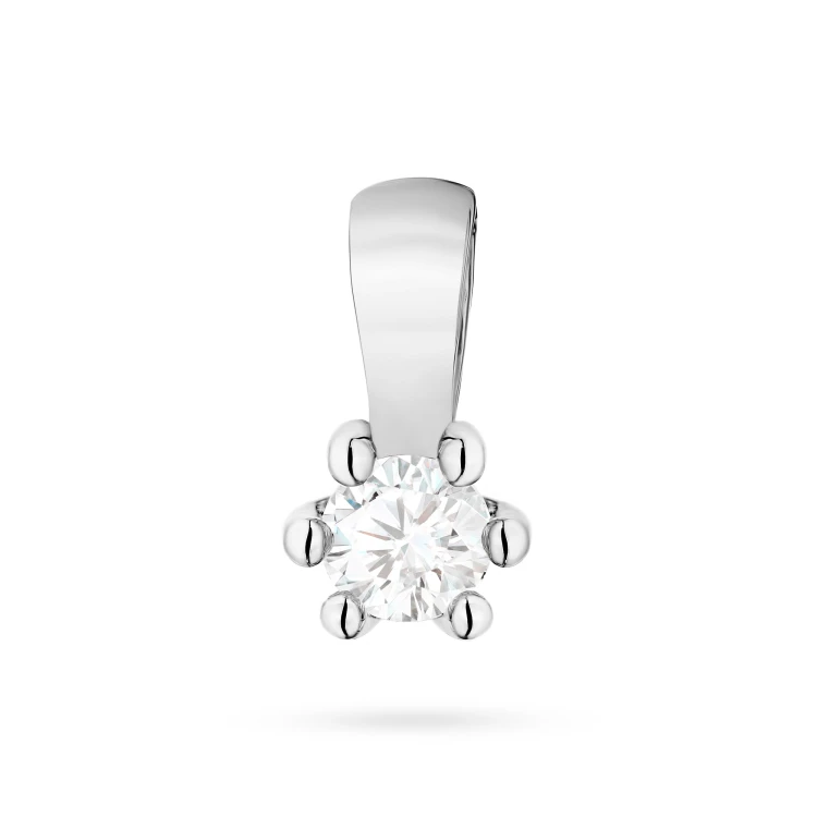 Klasyczna zawieszka z białego złota z diamentem laboratoryjnym 0,10ct Lab Diamonds Z0222.B3.LDW.02 marko