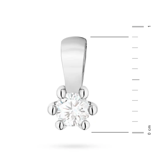 Klasyczna zawieszka z białego złota z diamentem laboratoryjnym 0,10ct Lab Diamonds Z0222.B3.LDW.02 marko
