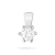 Klasyczna zawieszka z białego złota z diamentem laboratoryjnym 0,30ct Lab Diamonds Z0222.B3.LDW.03 marko