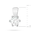 Klasyczna zawieszka z białego złota z diamentem laboratoryjnym 0,30ct Lab Diamonds Z0222.B3.LDW.03 marko