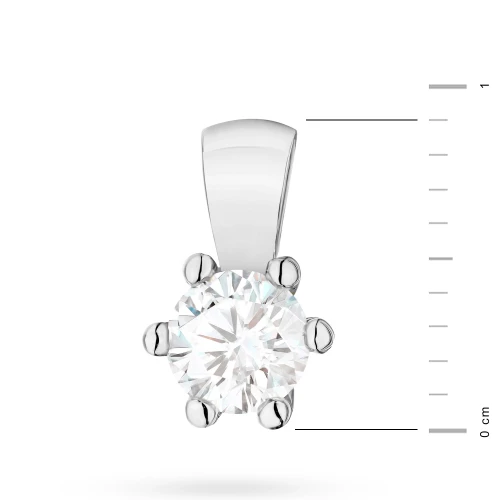 Klasyczna zawieszka z białego złota z diamentem laboratoryjnym 0,30ct Lab Diamonds Z0222.B3.LDW.03 marko