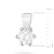 Klasyczna zawieszka z białego złota z diamentem laboratoryjnym 0,30ct Lab Diamonds Z0222.B3.LDW.03 marko