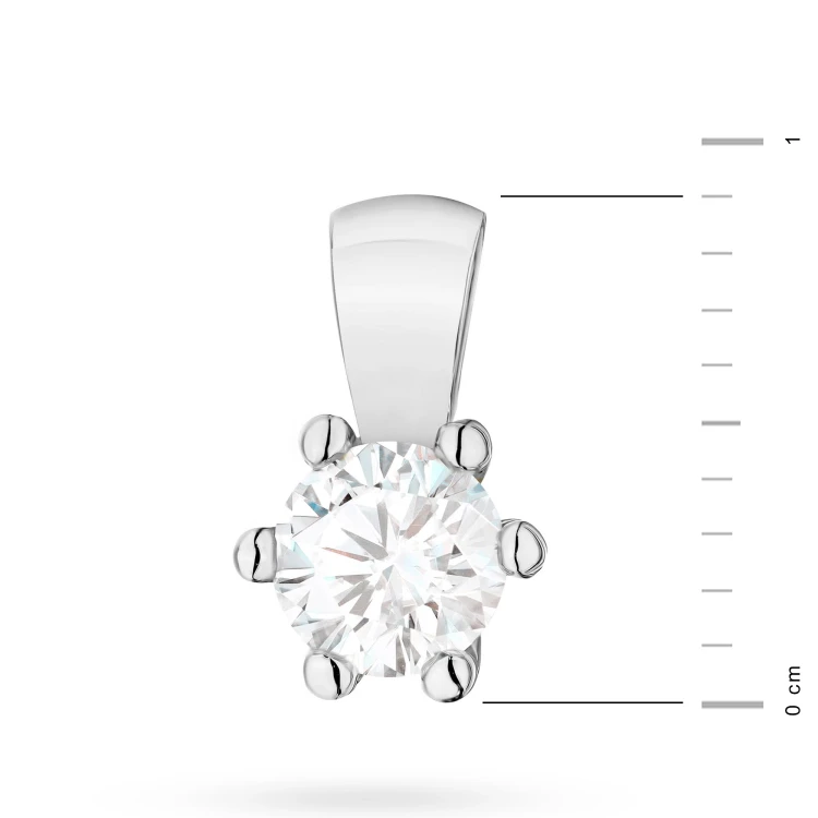 Klasyczna zawieszka z białego złota z diamentem laboratoryjnym 0,30ct Lab Diamonds Z0222.B3.LDW.03 marko