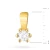 Złota klasyczna zawieszka z diamentem laboratoryjnym 0,10ct Lab Diamonds Z0222.Z3.LDW.02 marko