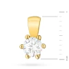 Złota klasyczna zawieszka z diamentem laboratoryjnym 0,30ct Lab Diamonds Z0222.Z3.LDW.03 marko