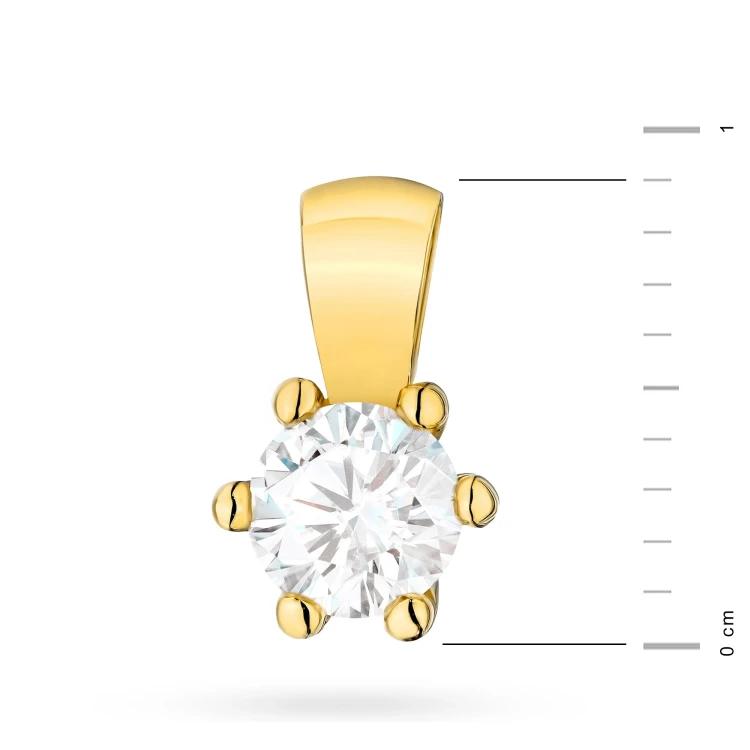 Złota klasyczna zawieszka z diamentem laboratoryjnym 0,30ct Lab Diamonds Z0222.Z3.LDW.03 marko